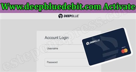 Activate Your Deep Blue Debit Card Today. For an easy-to-use and easy-to-manage account, Deep Blue has got you covered. Easily manage your money via the app and activate your card at deepbluedebit.con/activate as soon as possible so you can enjoy the benefits it offers.. 