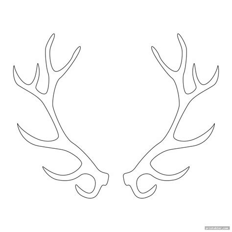 Deer Antler Pattern Printable