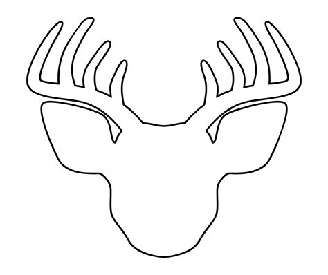 Deer Head Template