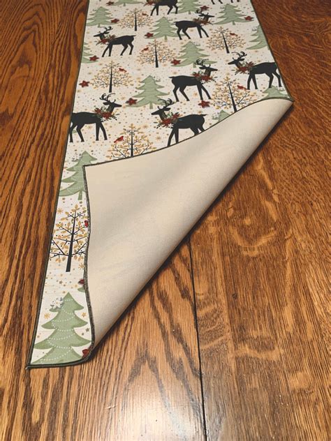 Deer Table Runner - Etsy