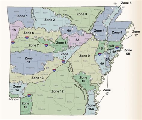 Deer zones arkansas. AR Deer Zones. Arkansas offers various hunting opportunities for deer. This map source includes coverage for all 20 deer zones in Arkansas and is based on the official boundaries published by the Arkansas Game and Fish Commission. 