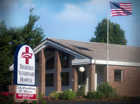 Deerfield animal hospital. Fri. 7:00am - 8:00pm. Sat. 7:00am - 2:00pm. Sun. 12:00pm - 1:00pm. When your pet needs immediate medical care when Deerfield Animal Care Center is closed, please contact one of the excellent emergency facilities in our area. 