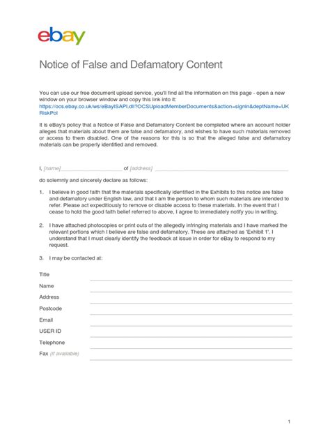 Defam Form PDF Defamation Communication