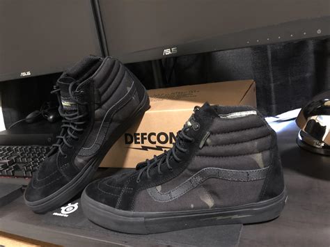 Defcon vans. DEFCON Vans Sk8-Hi Notchback GORE-TEX Woodland Camo. UK 8.5 US 9.5 New Boxed. Opens in a new window or tab. Brand new | Private. EUR 995.86. Customs services and international tracking provided. or Best Offer. bennytrader (645) 100% +EUR 48.39 postage estimate. from United Kingdom. 