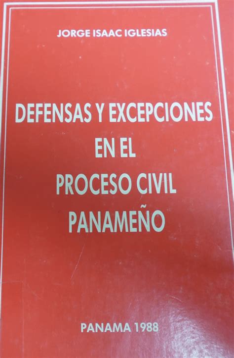 Defensas y excepciones en el proceso civil panameño. - Handbook of simulation by jerry banks.