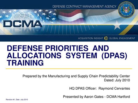 Defense Priorities and Allocations System (DPAS)