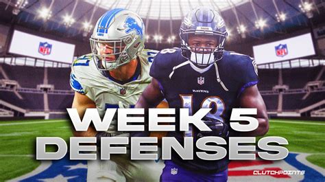 Our Week 6 fantasy defense rankings will help you determine where your starting unit stands and which sleepers to target on the waiver wire if you need a streamer. Fortunately, we don't lose any .... 