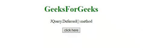 Deferred in jquery example