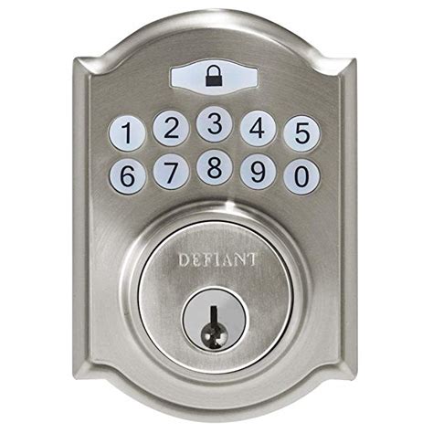 Defiant locks. Defiant Stainless Steel Single Cylinder Deadbolt Model # DW61 SKU # 1000100638 (639) $24 13 / each Free Delivery 0 at Check Nearby Stores Add To Cart Compare Defiant Saturn Satin Nickel Bed/Bath Privacy Door Knob Model # T3X210B SKU # 1000165738 (101) $20 53 / each Free Delivery 