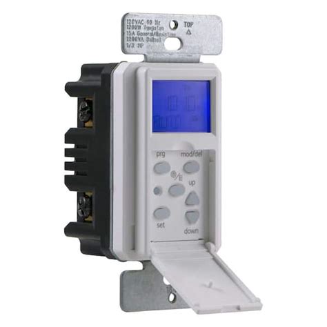 Defiant timer switch manual. Model # 64320001 Store SKU # 1001047704. The In-Wall 7 Day Digital Astronomical Timer is the perfect in-wall switch replacement for lights, fans, pumps, and other medium-load devices. The In-Wall 7 Day Astronomical Timer is capable of turning your lights ON/OFF at programmed set times, in addition to turning lights ON/OFF at sunrise and sunset ... 