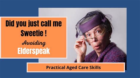 Elderspeak is a form of ageism that is under scrutiny by researchers and service providers alike. What is elderspeak? These are the kinds of adjustments a young person may make when addressing an elder: Using a singsong voice, changing pitch and tone, exaggerating words. Simplifying the length and complexity of sentences. Speaking more slowly.. 