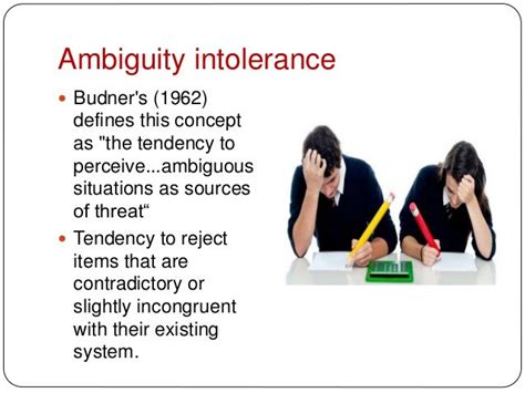 Defining Intolerance of Ambiguity SpringerLink