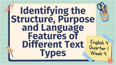 Defining and identifying form, structure and language in any text.