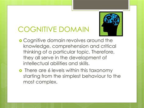 Defining the Cognitive Domain – OTH