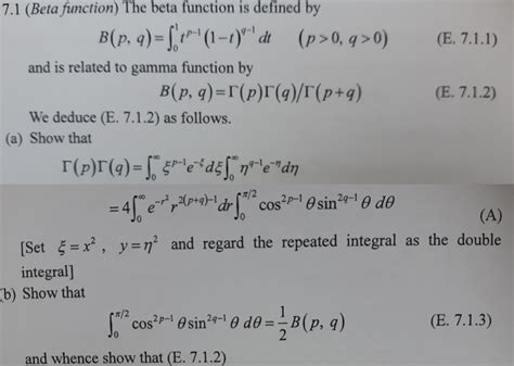 Definition Of Beta Function Chegg Com