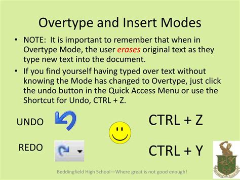 Definition and Use of Overtype and Insert Modes in Word