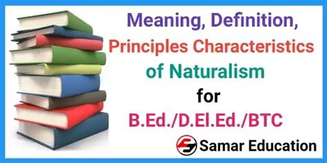 Definition of Naturalism Philosophy of Education & Examples