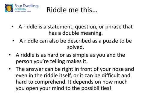 Definition of riddles