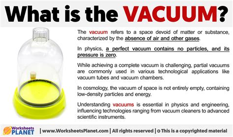 Definition of vacuum pressure in physics.  Its scope of study encompasses not only the behavior ...