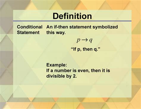 DefinitionGeometry BasicsConditional Statement Media4Math