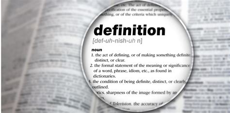 Definitions Meaning