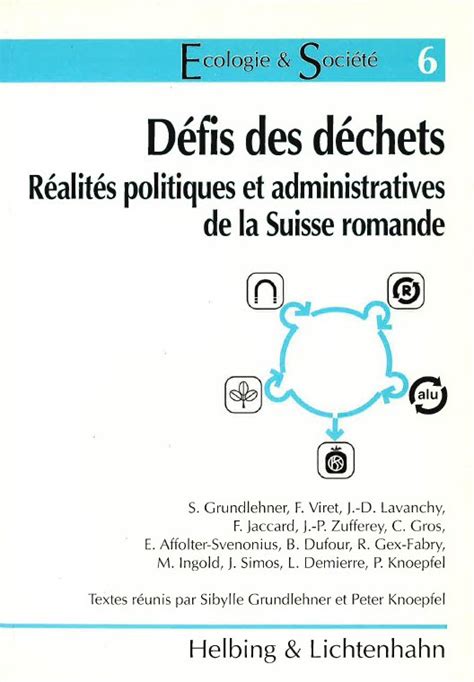 Defis des dechets: realites politques et administratives de la suisse romande. - Remote sensing analysis in an arcmap environment.