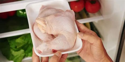Defrosted chicken in fridge how long