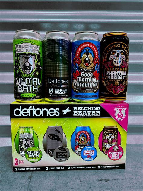 Deftones beer. Feb 1, 2022 · Deftones has been partnering with Belching Beaver Brewery since 2016 to create band-related beers, and 2022 is no different. The duo have now rolled out their new Beauty School Pilsner named after ... 