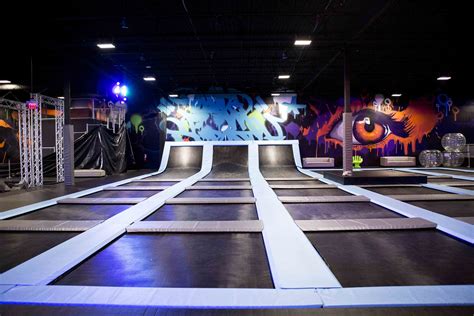 Basic Party Package for Up to 10 People at DEFY. Palm Springs (Up to 15% Off). Guests enjoy over 35 trampolines, ninja warrior–style course, stunt fall, parkour inspired obstacle courses, extreme dodgeball, and more . 
