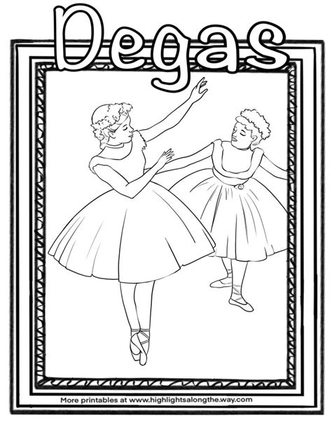 Degas Pages Coloring Pages