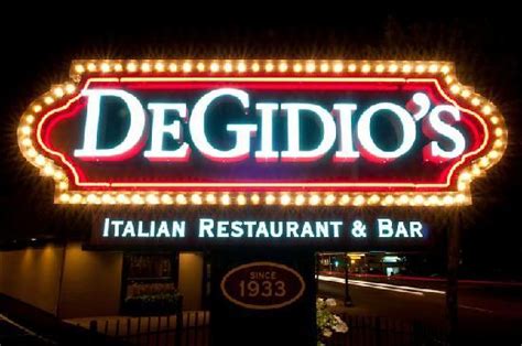 Degidio's bar and restaurant. Bootlegger Joe "Kid Bullets" DeGidio founded this restaurant in the '30s. His family still runs the place, with Italian-American specialties including mostaccioli, spaghetti, ... Home DeGidio's Restaurant and Bar. DeGidio's Restaurant and Bar. … 