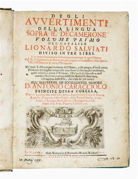 Degli avvertimenti della lingva sopra 'l decamerone volume primo secondo. - Historia de la alta california, 1542-1945.