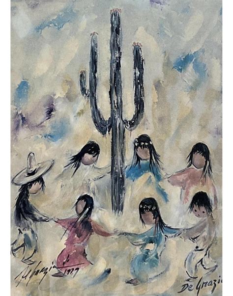 Degrazia - Chapel at DeGrazia Gallery in the Sun. DeGrazia Gallery in the Sun Historic District is the artistic manifestation and architecture constructed by Ettore DeGrazia. The property is a series of buildings scattered throughout a natural desert setting. Built in Tucson near the intersection of Swan Road and Skyline the property is now a museum open ... 