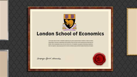 Degree Certificates - London School of Economics