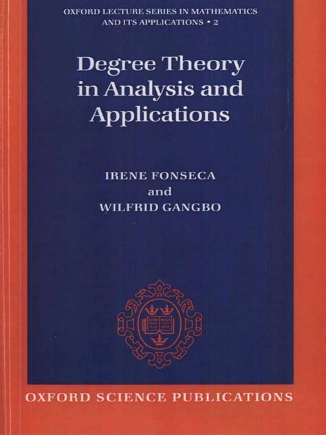 Degree theory in analysis and applications - Open Library