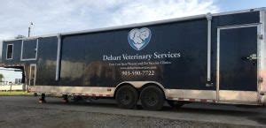 Dehart Vet Services offers a variety of veterinarian services, including dental cleanings, vaccination packages, microchipping and smart tags, wellness clinics and pharmacy services. In Cherokee County, the mobile clinic sets up: • from 10 a.m. to 3 p.m., every Sunday at Farm and Ranch Feed Store, 209 S. Bolton St., in Jacksonville; and.. 