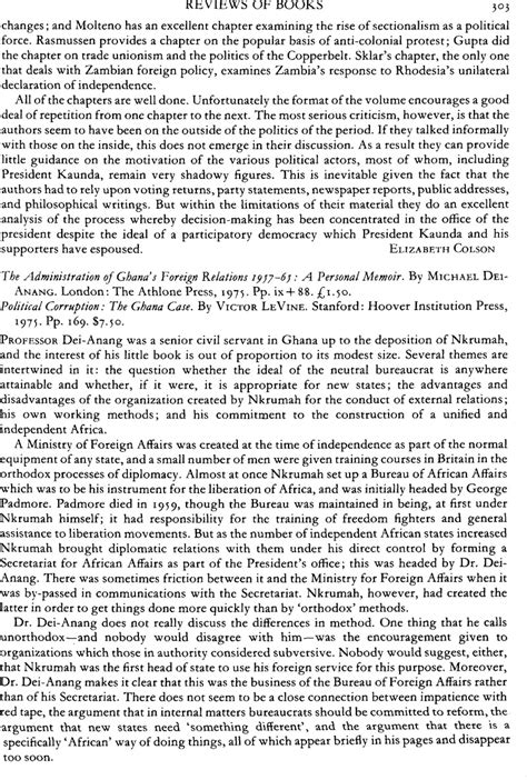 Dei-Anang Michael. The Administration