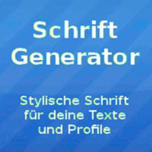 Dein Schriftgenerator - schöne, coole Schriftarten für Facebook & Co