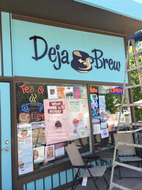 Deja Brew Bar & Grille Hours & Location Menus Private Events Happenings UnTappd Deja Brew Bar & Grille is a lively bar with event space and outdoor seating! Join us for any occasion and see what's on tap! . 