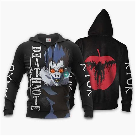 DejavYOU Death Note Hoodie Death Note Light And Ryuk Anime