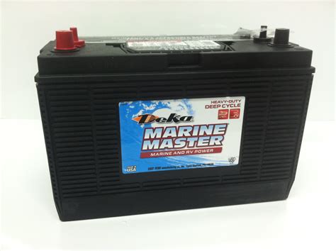 A Duralast Marine battery is equipped with thicker plates than a standard automotive battery and features a specialized grid design that allows a larger steady current to flow. If you want replacement parts or maintenance fluids, filters, or components, you can get them with Same-Day In-Store Pickup Pickup when you need them immediately. .... 