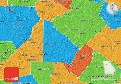 Dekalb county map. DeKalb GA County Facility Map. Web Mapping Application. 
