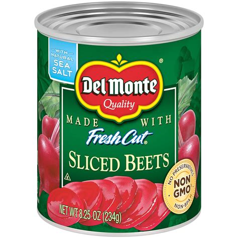 Del Monte Canned Fresh Cut Sliced Beets with Natural Sea Salt, …