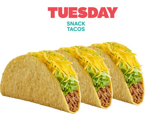 Del taco deals. I usually just save taco nights for Tuesdays and Thursdays that way I get the Taco Tuesday specials and the daily specials from Del Taco makes for some sweet deals too so you'll be saving a ton. What are Del Taco Taco Tuesday deals? The Del Taco Tuesday deal is pretty much three regular tacos for just $1.49 which would regularly be $2.07. 