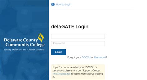 If you are unable to log into delaGATE, please call the OIT Support Center at 610-359-5211. 