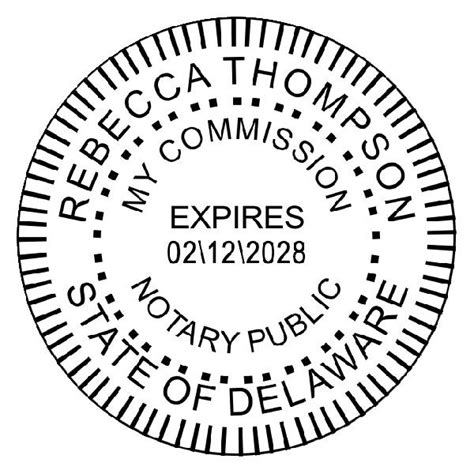 Delaware Notary Embosser