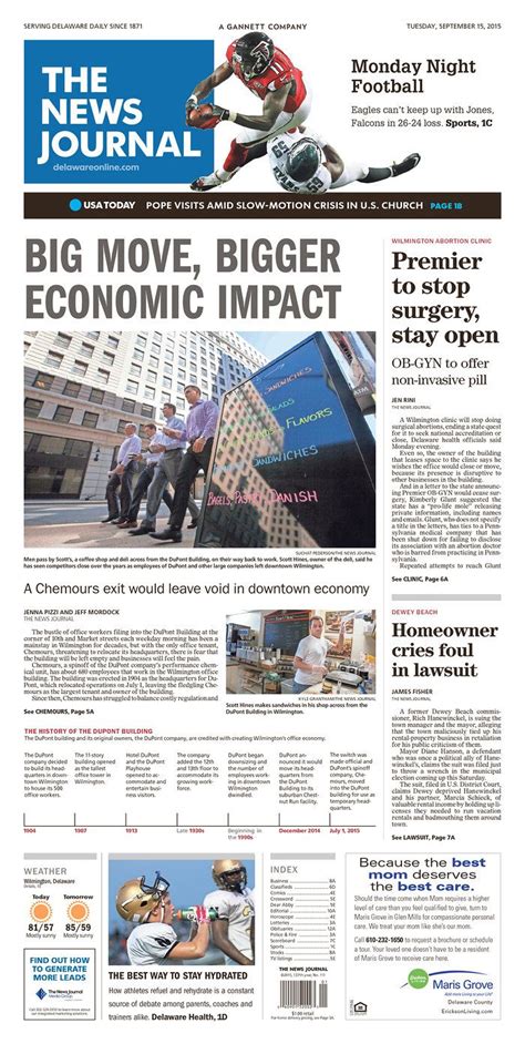 Delaware news journal. Delawareonline is the home page of The News Journal, a local newspaper covering news, sports, entertainment, business and opinion in Delaware. Find out the latest headlines, stories … 