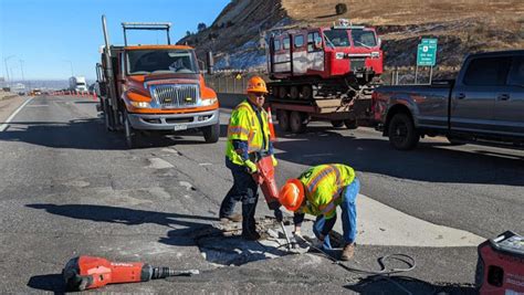 Delays on I-70: 2 lanes closed for deep pothole repair