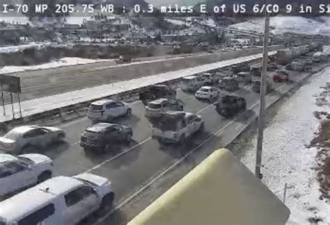 Delays on I-70 at Silverthorne for vehicle fire