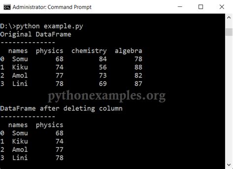 Delete multiple columns in pandas.  In Python, the Pandas library provides ...